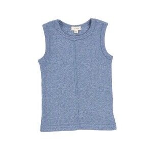 NWT Lil Legs Ribbed Heather Blue Stitched Tank